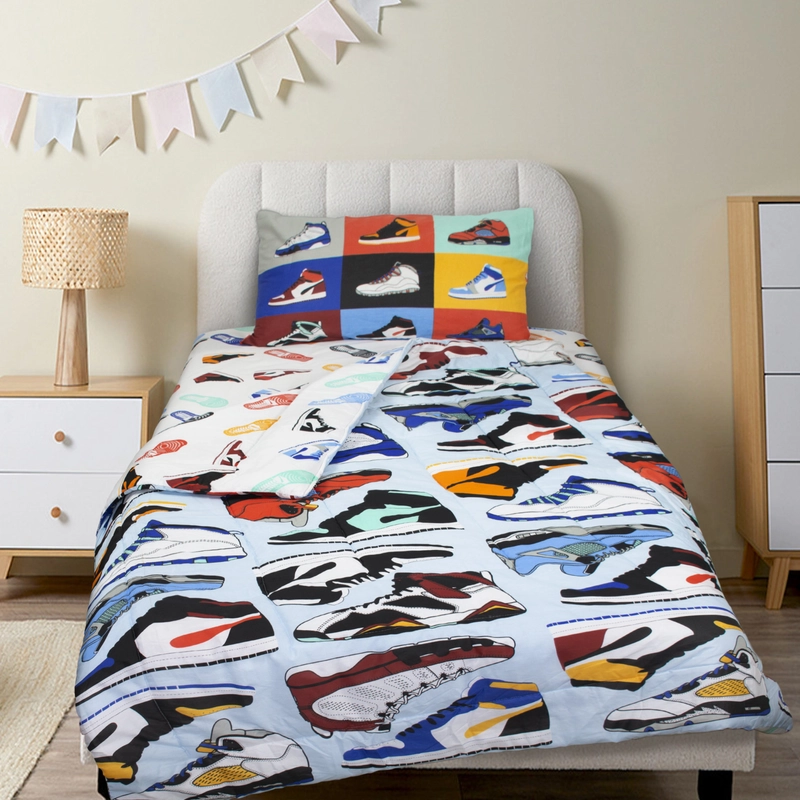 Kids Comforter Set - Shoe Adventure Kids comforter set- Shoe Adventure