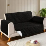 Ultrasonic Quilted Sofa Covers - Black