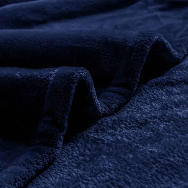 Navy Blue Fleece Blanket - Image 2