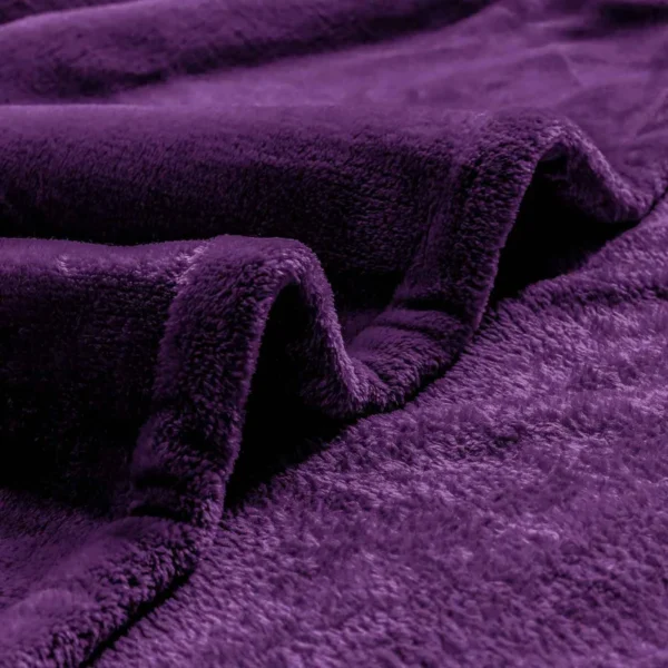 Lavender Purple Fleece Blanket - Image 2