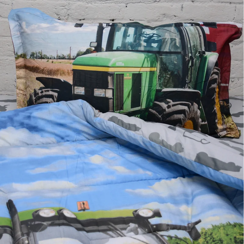 Kids Comforter Set - Crop Tractor kids comforter set crop tractor