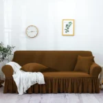 Premium Stretch Sofa Cover - Brown