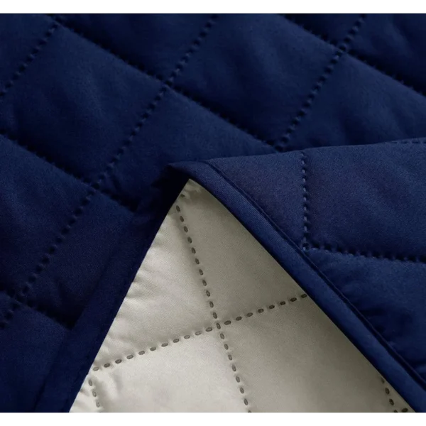 Cotton Quilted Sofa Covers - Navy color