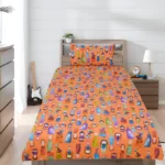 Cotton Single Bedsheet For Kids - RUSSIAN GIRLS