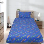 Cotton Single Bedsheet For Kids - PAWS