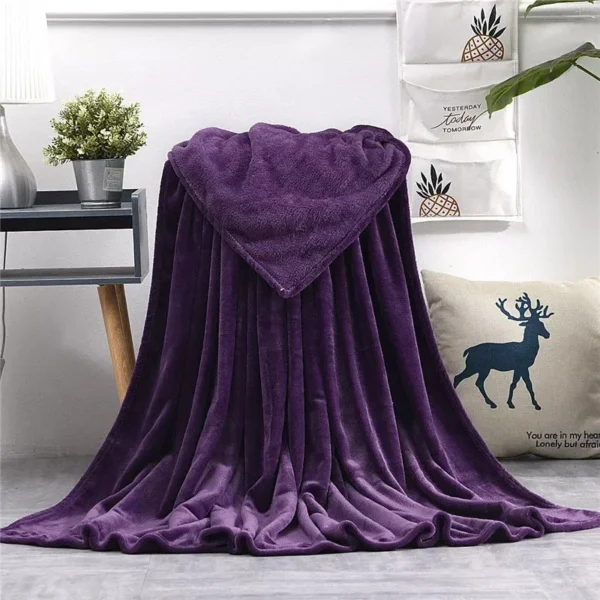 Lavender Purple Fleece Blanket